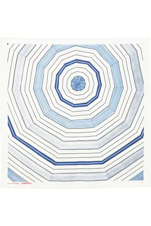 Sandro X Louise Bourgeois geometric-print scarf