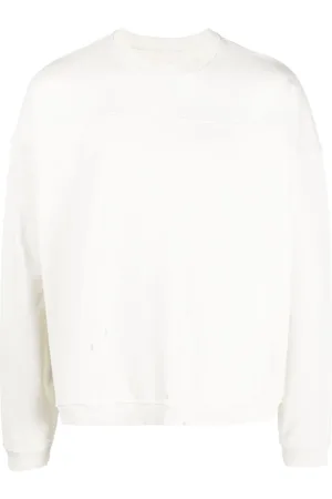 Guess Embossed-logo cotton sweatshirt