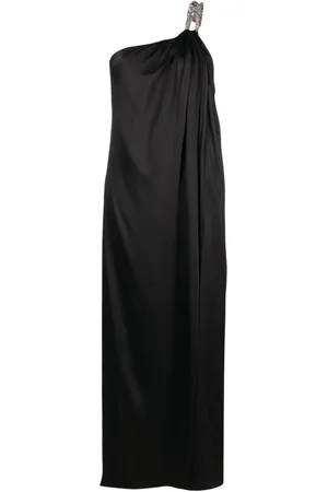 Stella McCartney One-shoulder chain-strap gown