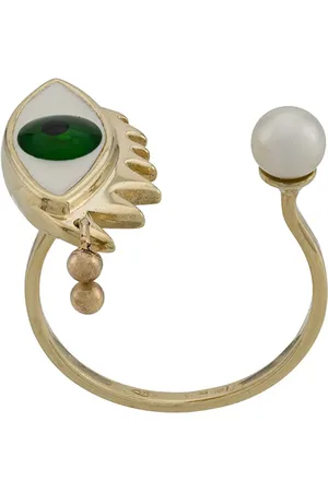 DELFINA DELETTREZ 9kt yellow Eye Piercing ring