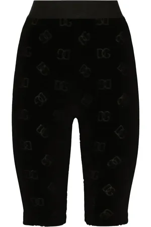 Dolce & Gabbana DG-logo flocked cycling shorts