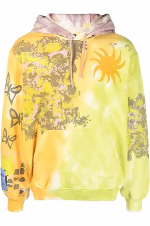 Alexander McQueen Tie dye-print pullover hoodie