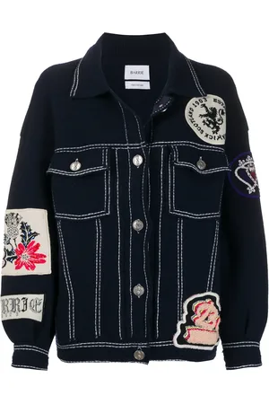 Barrie Patched knitted jacket