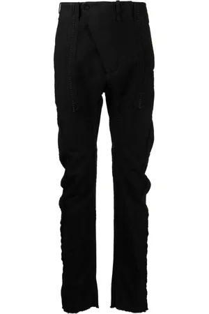 MASNADA Ribbed cotton tapered trousers