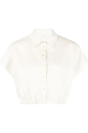 Patrizia Pepe Cropped short-sleeved shirt