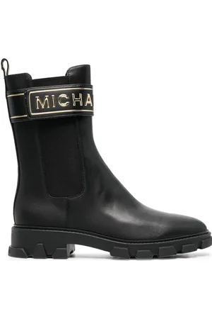 Michael Kors Leather logo-stamp boots