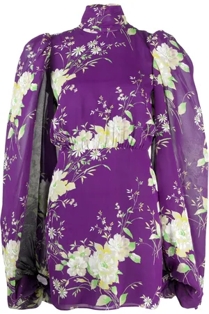 The Attico Gobi floral-print mini dress