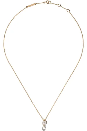 DELFINA DELETTREZ 18kt white and yellow Two in One diamond necklace
