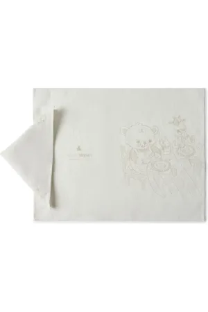 Brunello Cucinelli Bernie & Friends placemat and napkin set