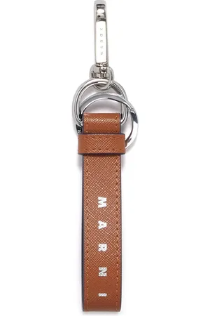 Marni Logo-print leather keyring