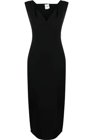 Roland Mouret Sweetheart-neck midi dress
