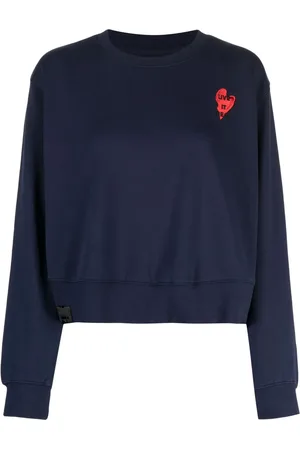 Izzue Slogan-embroidered cotton sweatshirt