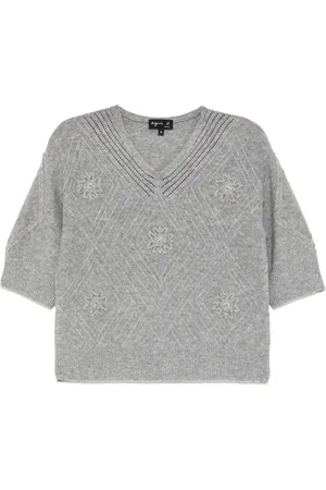 AGNÈS B. Short-sleeved knitted top