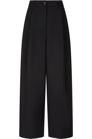 Studio Tomboy Pintuck-detail wide-leg trousers