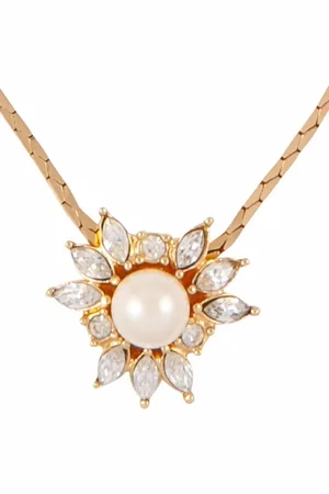 Dior 1980s pre-owned crystal-embellished necklace