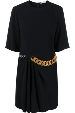 Stella McCartney Chain-detail draped mini dress