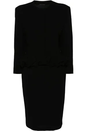 VERSACE 1990s ruffle-detail skirt suit