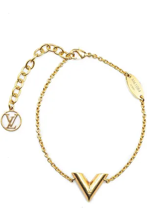 LOUIS VUITTON 2021 Plated Essential V Bracelet costume bracelet