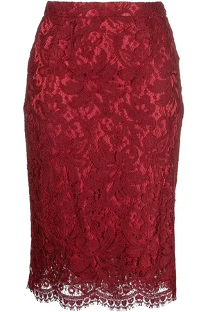 Dolce & Gabbana 2000s lace pencil skirt