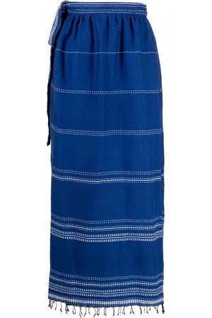 Lemlem Inku cotton wrap skirt