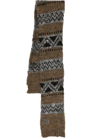 Dolce & Gabbana Logo-plaque wool scarf