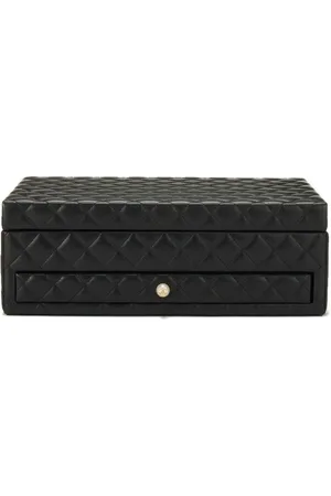 CHANEL Diamond-quilted leather jewellery box