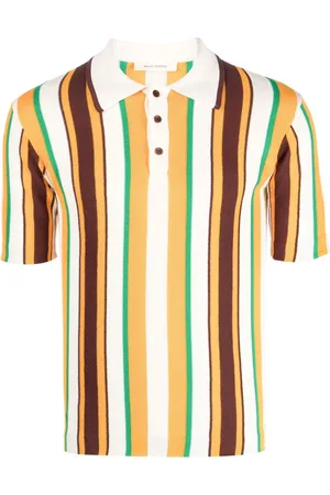 WALES BONNER Optimist striped cotton polo shirt