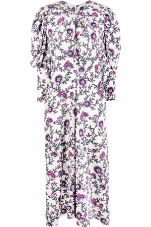 Isabel Marant Floral-print silk midi dress
