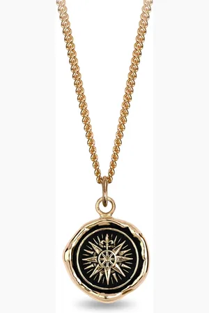 Pyrrha 14K yellow Direction Talisman pendant necklace