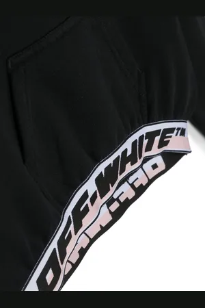 OFF-WHITE Logo-print cropped hoodie