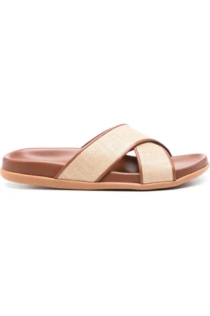 Ancient Greek Sandals Thais basket-weave slides