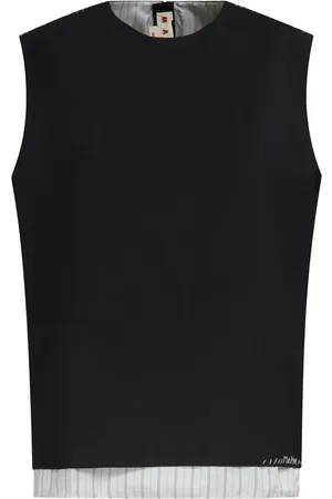 Marni Stripe-detail layered blouse