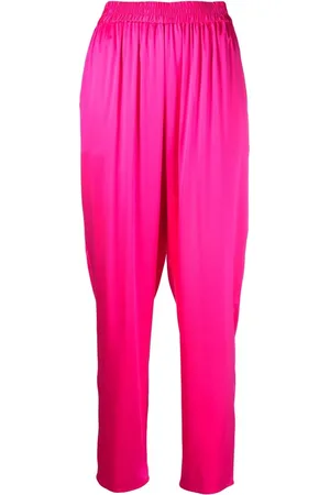 GIANLUCA CAPANNOLO Cropped silk trousers