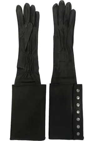 Manokhi Press-stud leather gloves