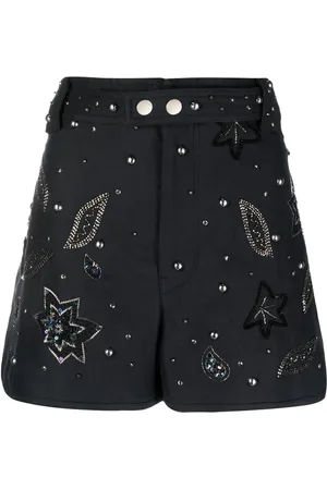 Isabel Marant Kayneliae embroidered shorts