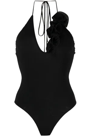 MAGDA BUTRYM Floral appliqu?? halter top