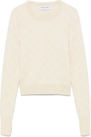 Marine Serre Moon-jacquard sweater