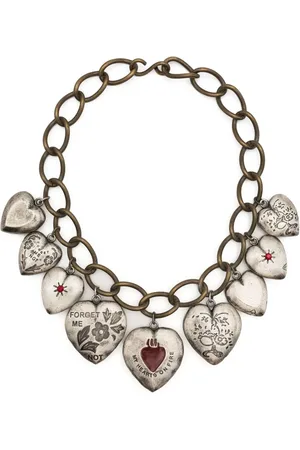 Marni Heart-motif chain necklace