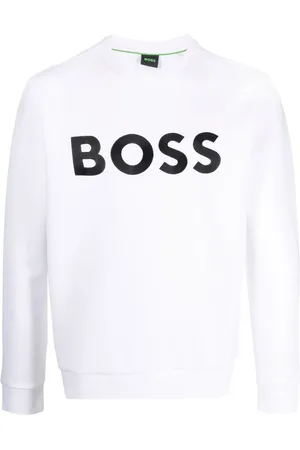 HUGO BOSS Logo-print cotton-blend sweatshirt