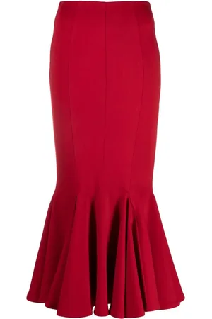 The Attico Flared hem midi skirt