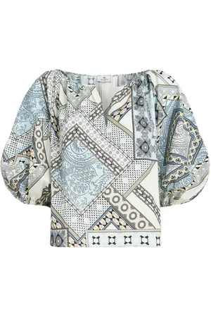 Etro Pouch-print cotton top