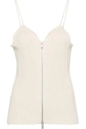 Jil Sander V-neck ribbed top