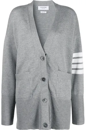 Thom Browne Oversized 4-Bar stripe cardigan