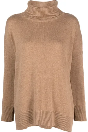 MAX & MOI Prairie roll-neck cashmere jumper