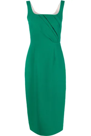 EMILIA WICKSTEAD Arina rear-slit draped dress
