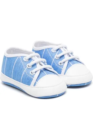 COLORICHIARI Pinstripe-pattern pre-walkers