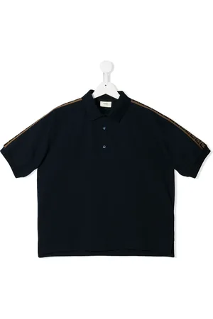 Fendi Logo stripe polo shirt