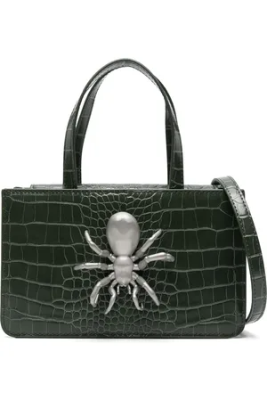 Puppets and Puppets Small Spider snakeskin-effect tote bag