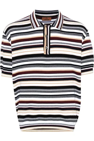 Missoni Stripped knitted polo-shirt