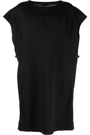 AGNÈS B. Logo-embroidered pleated dress